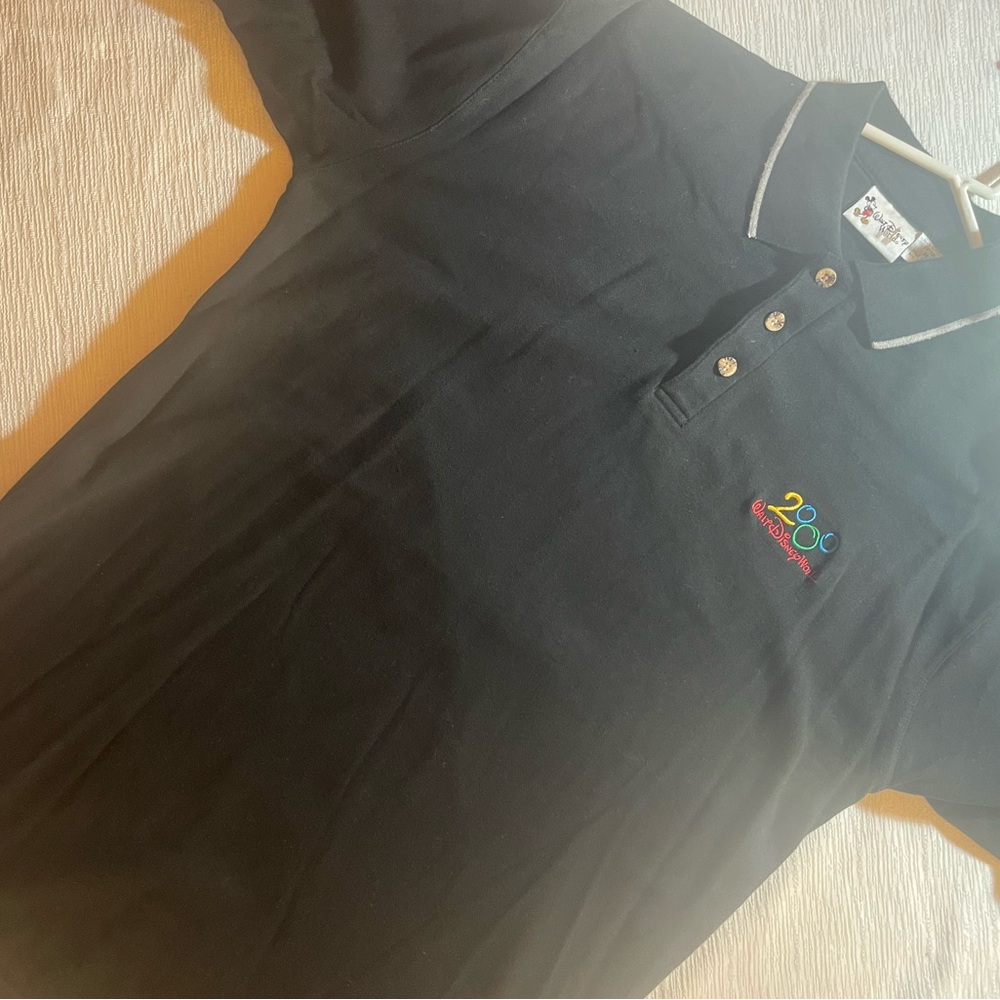 SALE! Disney Black Polo Shirt with Colorful 2000’s Embroidery